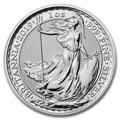 Silbermünze Britannia 1 Unze differenzbesteuert
